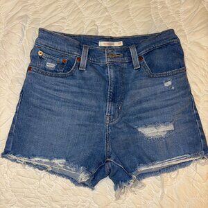 Levi's High Rise Jean Shorts